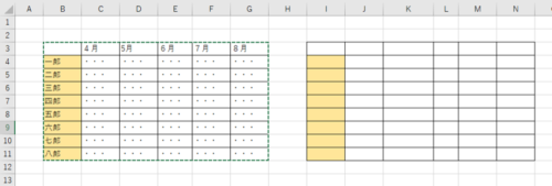 Excel 罫線を崩さずに データのみをコピー 貼り付けする方法